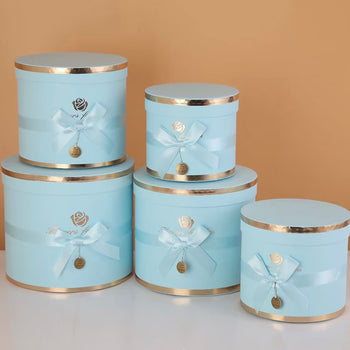 Kuti paketimi për dhurata në formë cilindrike, set 5 copë