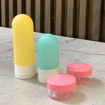 Set me 4 pjesë shishe udhetimi