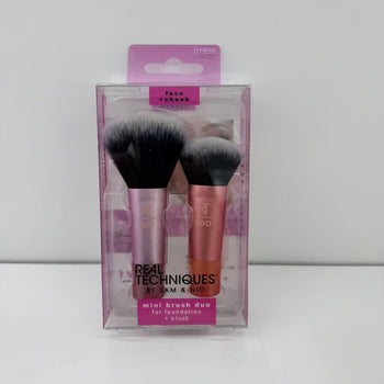 Mini furçe për makeup (face + cheek), set 2 copë