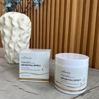 Maskë flokësh me keratin për riparim dhe ushqim