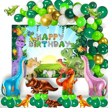 Baner për ditëlindje me dinosaur