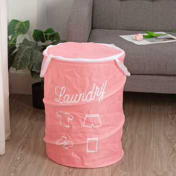 Kosh rrobash i palosshëm prej rrjete me kapak për lavanderi