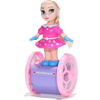 Vajza mbi hoverboard