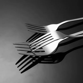 Set pirunjsh inox për tavolinë, 6 copë