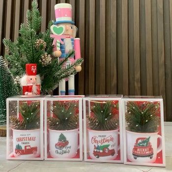 Filxhan me motive festive e me mini pemë me boçe