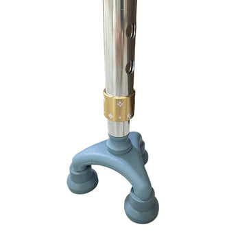 Bastun alumini me dorezë ergonomike dhe bazë të qëndrueshme