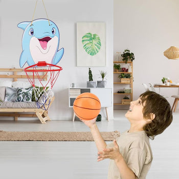 Stendë kartoni me varje për të luajtur basketboll për fëmijë