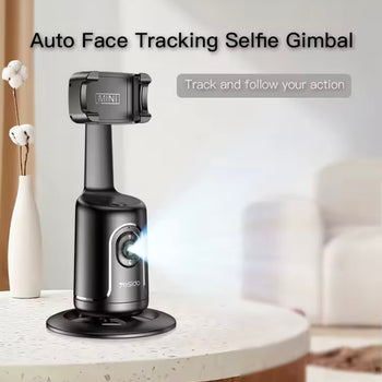 Mbajtëse telefoni me rrotullim sutomatik 360° P01 Pro, ideale për video & live