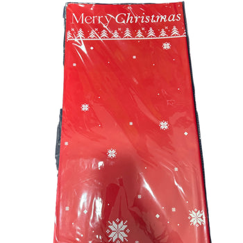 Letër paketimi “Merry Christmas” dizajn me pemë dhe flokë bore në ngjyra festive