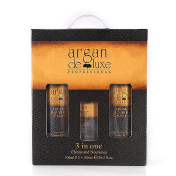 Set për flokë me vaj argani ( shampoo, conditioner, serum )