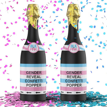 Zbuluese gjinie (Gender Reveal) në formë shishe shampanje